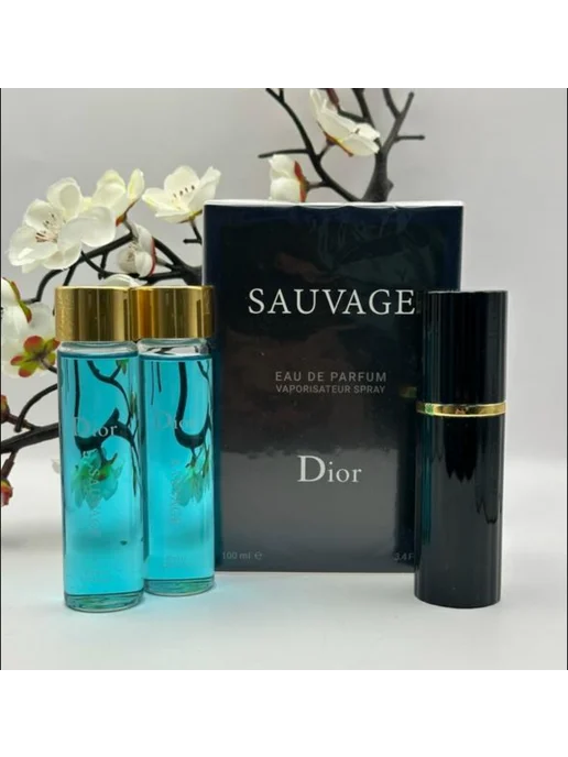 наборы Мини набор духов Sauvage Dior-Диор Саваж, 3 шт