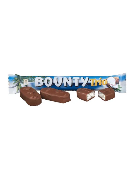 Батончик шоколадный Bounty Trio, 82,5г, 82,5 г, фото 2