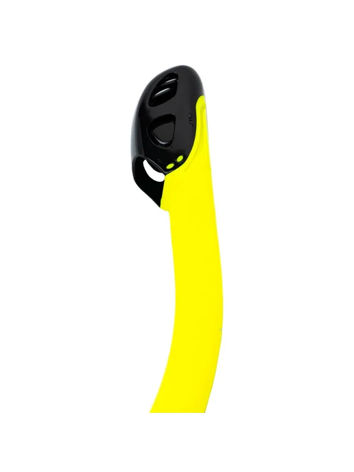 Марлин Трубка для плавания Marlin DRY LUX, neon yellow black, черный, фото 2