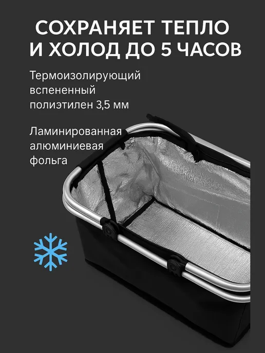 PN-95 Термо сумка-холодильник, черный, фото 4