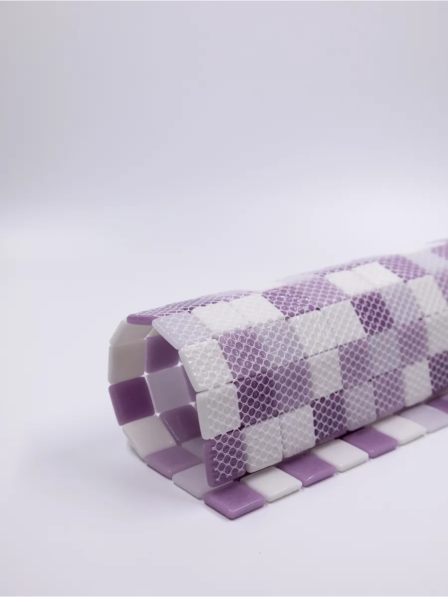 Плитка мозаика стеклянная Лаванда 31х31см 5 сеток gallery 10