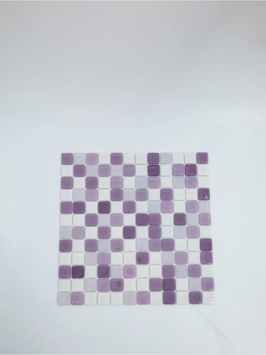 Плитка мозаика стеклянная Лаванда 31х31см 5 сеток gallery 11