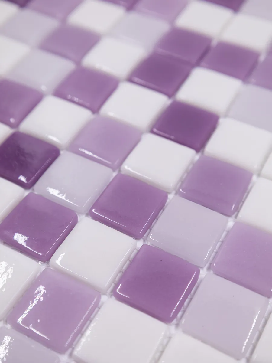 Плитка мозаика стеклянная Лаванда 31х31см 5 сеток gallery 6