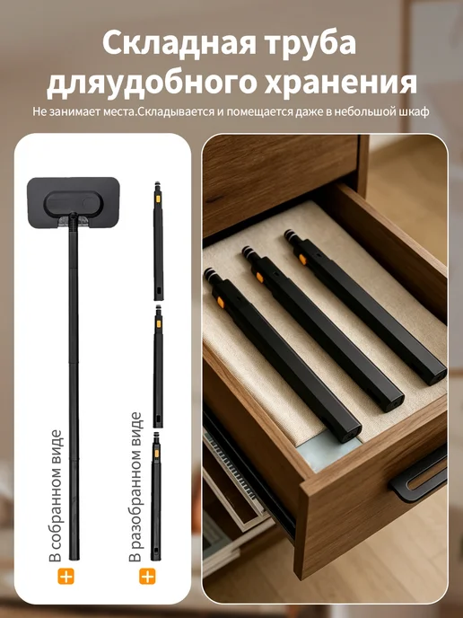 ZGLT Home Мощный пароочиститель с паровой шваброй для уборки дома, бежевый, фото 5