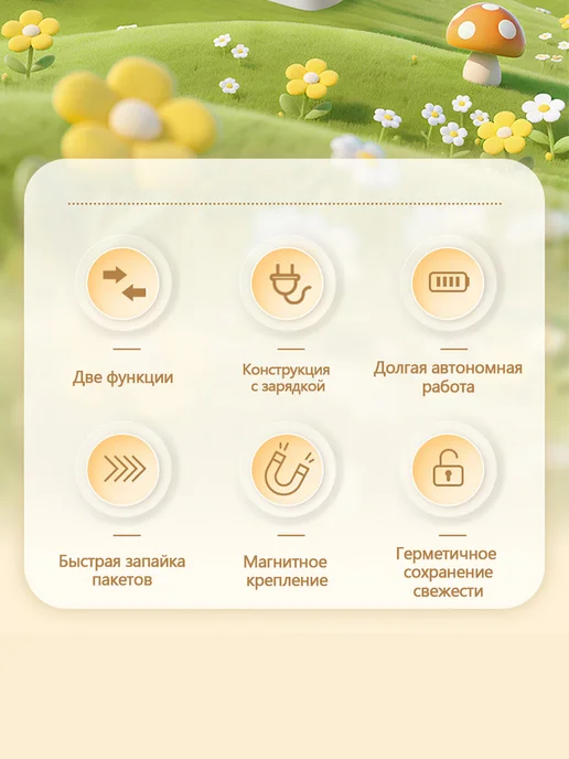 BZMGO Запайщик пакетов ручной мини аккумуляторный 2 в 1, вариант, фото 2