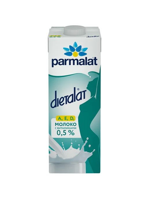 Parmalat Молоко Диеталат ультрапастеризованное 0.5%, 1л, 1 л
