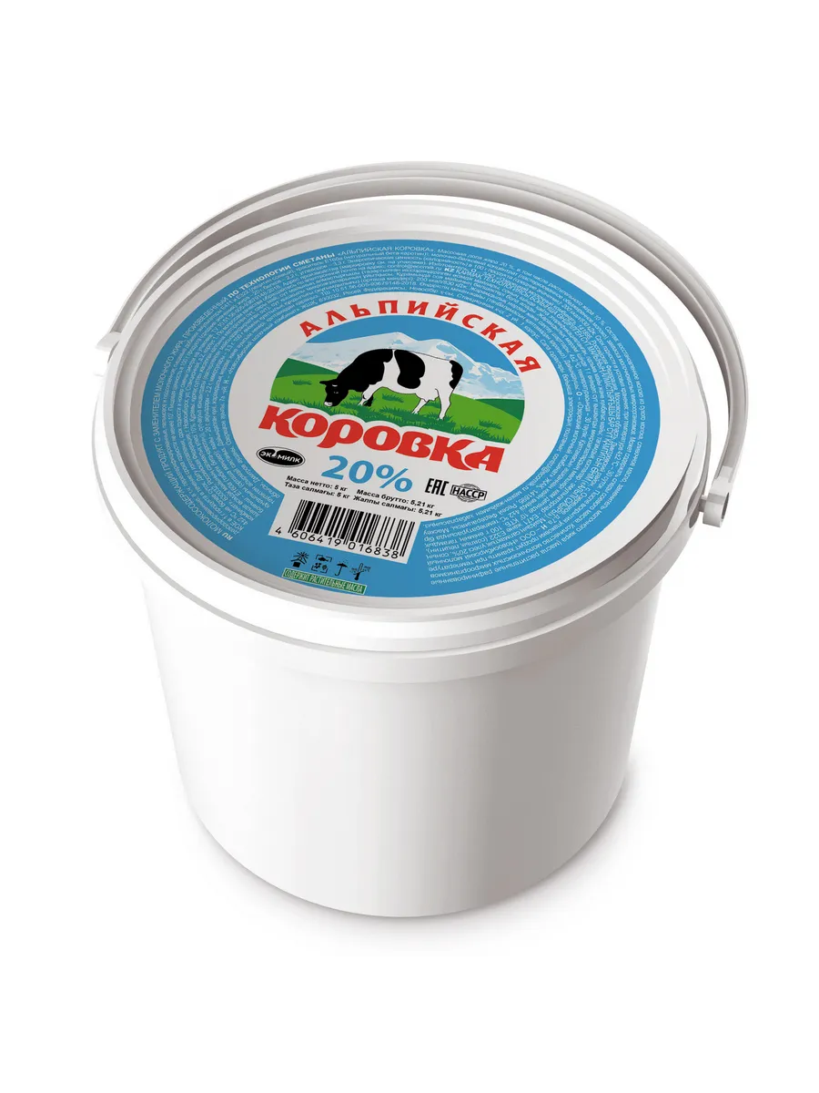 Продукт сметанный 20%, 5кг