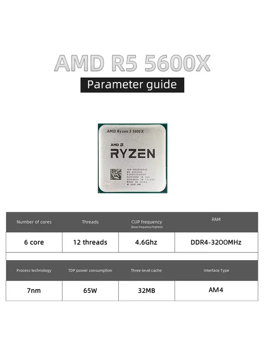JGINYUE Материнская плата am4 B450M Ryzen 5 5500 комплект ddr4 16G, 32 ГБ, фото 2