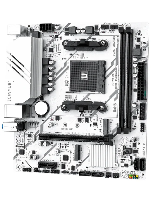 JGINYUE Материнская плата am4 B450M Ryzen 5 5500 комплект ddr4 16G, 32 ГБ, фото 5