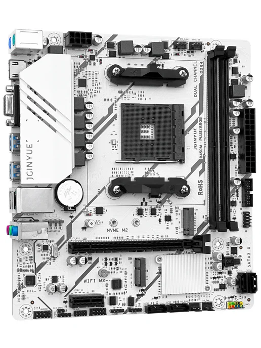 JGINYUE Материнская плата am4 B450M Ryzen 5 5500 комплект ddr4 16G, 32 ГБ, фото 6