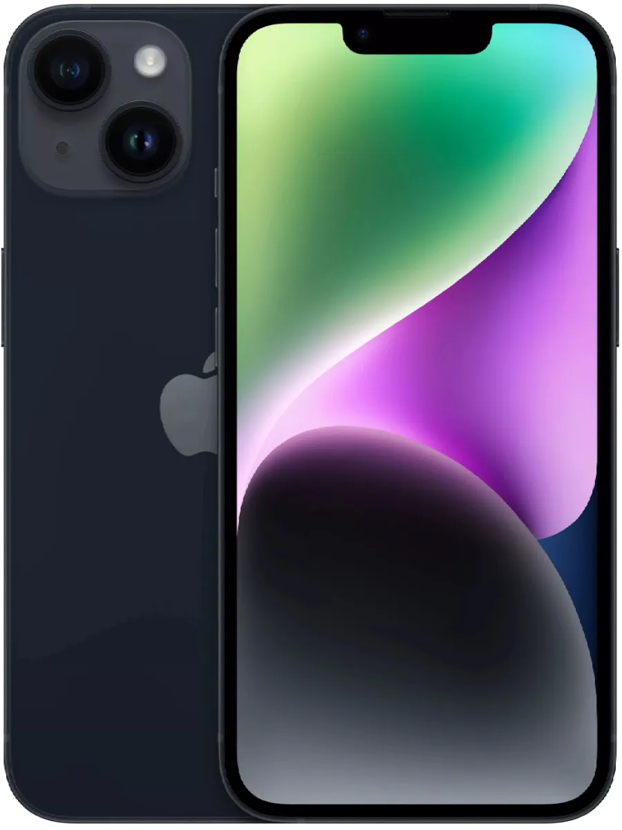 Apple Смартфон iPhone 14 A2882 256Gb 6Gb темн.ночь 3G 4G 1Sim 6.1"