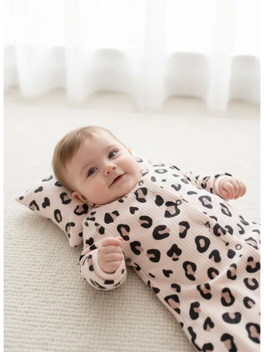 Lemony KIDS Спальный мешок для новорожденных малышей, коричневый, фото 3