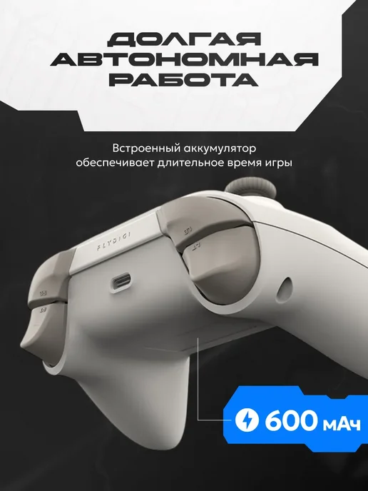 FLYDIGI Dune Fox Беспроводной геймпад для ПК, джойстик для телефона, белый, фото 3