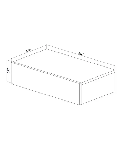 Туалетный столик - консоль, глянец с доводчиком, 90х35х15 см, 60x35x15 см, фото 4