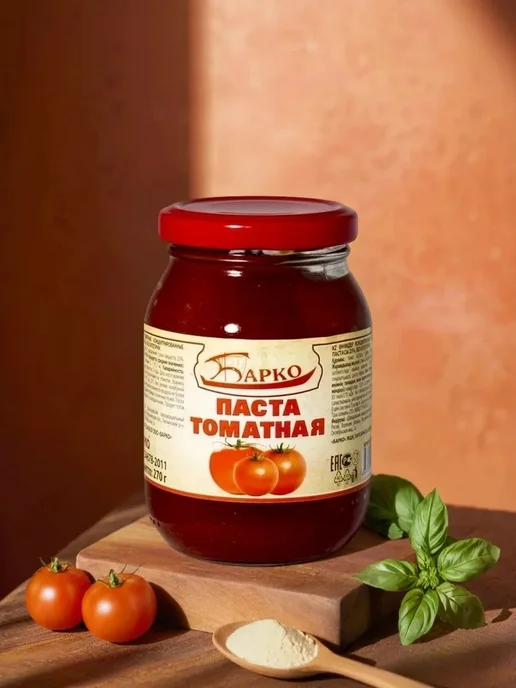 Барко паста томатная 270г. (Набор из 4шт) ГОСТ, 270 г, 4 шт, фото 2