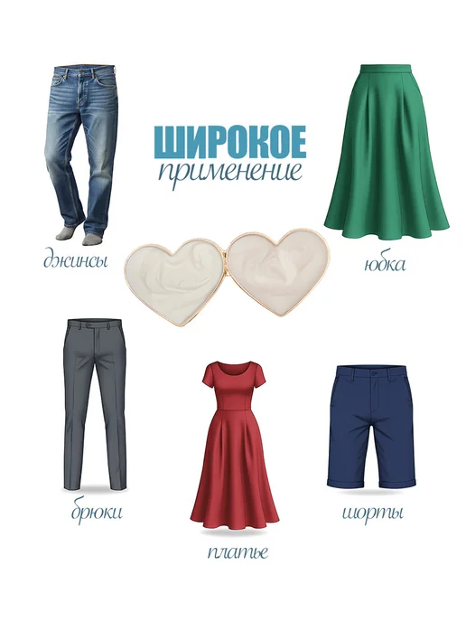 Luxottire Застежки для уменьшения размера в талии 2 пары, серый, фото 4