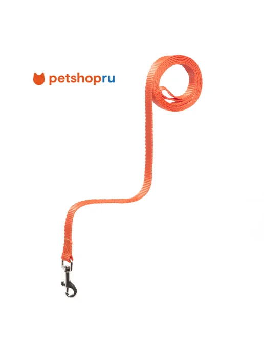 PetShop Поводок для кошек и собак "Сити" 1,2 м оранжевый Yami Yami, 1,2 м, фото 2