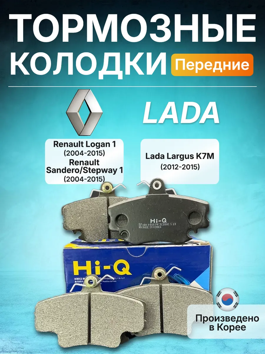 Тормозные колодки передние Logan 1