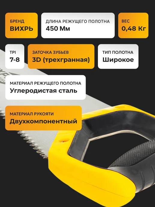 Ножовка по дереву ручная — фото 2
