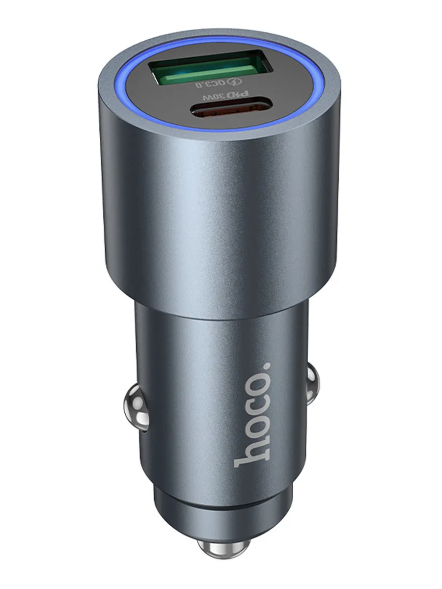 Зарядка в прикуриватель Type-C PD30W + USB-A QC3.0, Z60