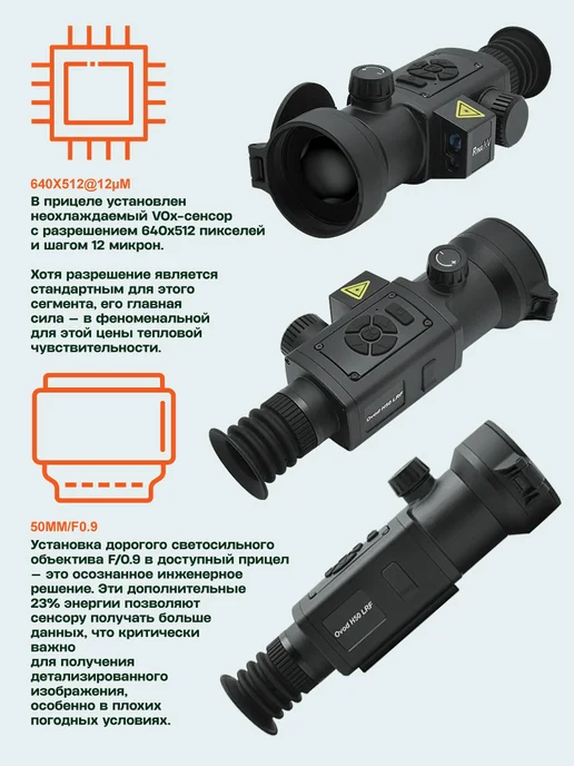 RikaNV Тепловизионный прицел Ovod Н50 LRF, вариант, фото 5