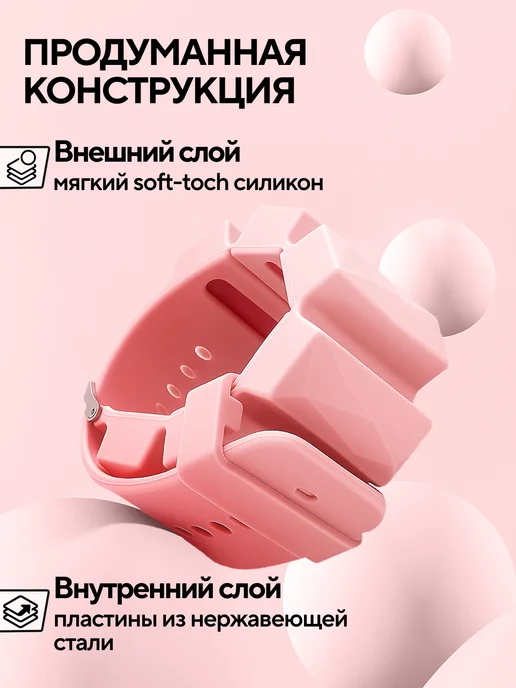 Conflate Утяжелители для ног и рук 0,5 кг 2 шт, регулируемые силикон, 500 г, 2 шт, фото 3