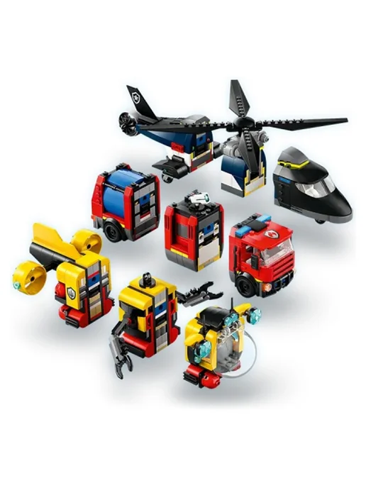 LEGO City 60462 Вертолет, пожарная машина и подводная лодка, вариант, фото 3