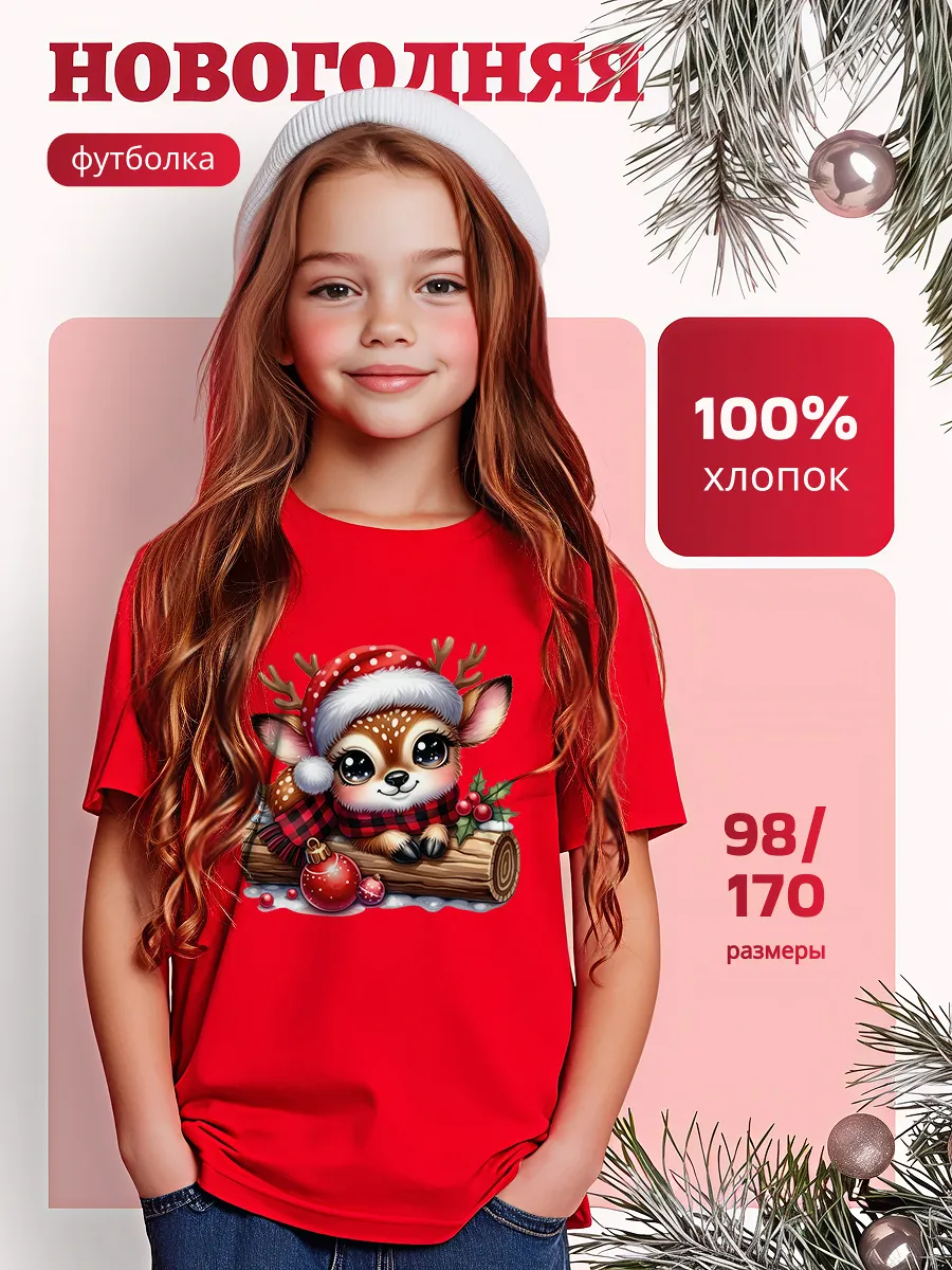 Футболка новогодняя