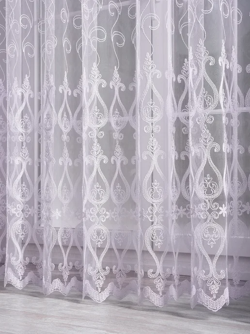 Zlata-tulle Тюль вуаль с вышивкой 200х250, 200x250, фото 8